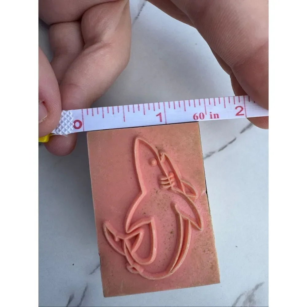 Cartoon Shark Rubber Stamp
